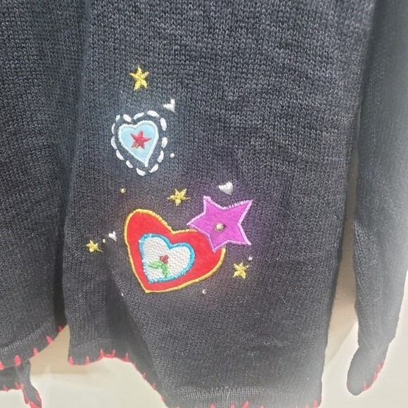 The Quacker Factory Angel Christmas cardigan size small - Picture 6 of 6